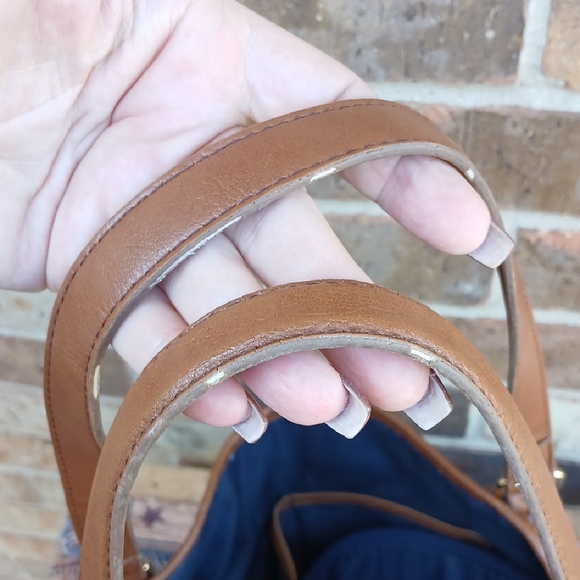 Tommy Hilfiger Blue and Brown Tote Bag - Picture 12 of 16